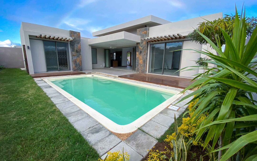 GRAND BAIE – Location long terme Magnifique Villa neuve 3 chambres, piscine