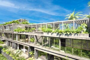 Façade avant contemporaine – Crystal Cove by Westimmo