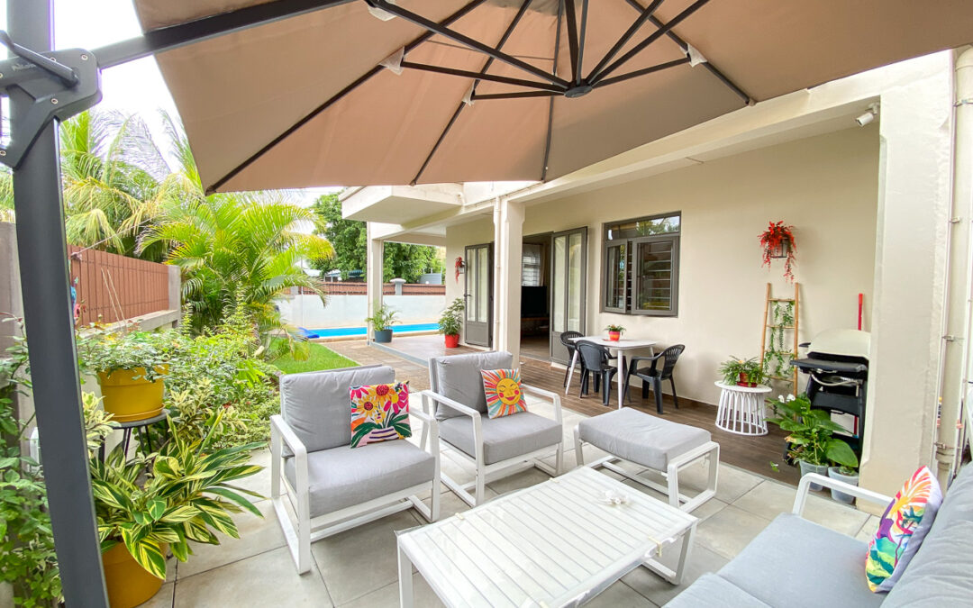 Trou aux Biches – Recent villa for rent 200 metres from the beach