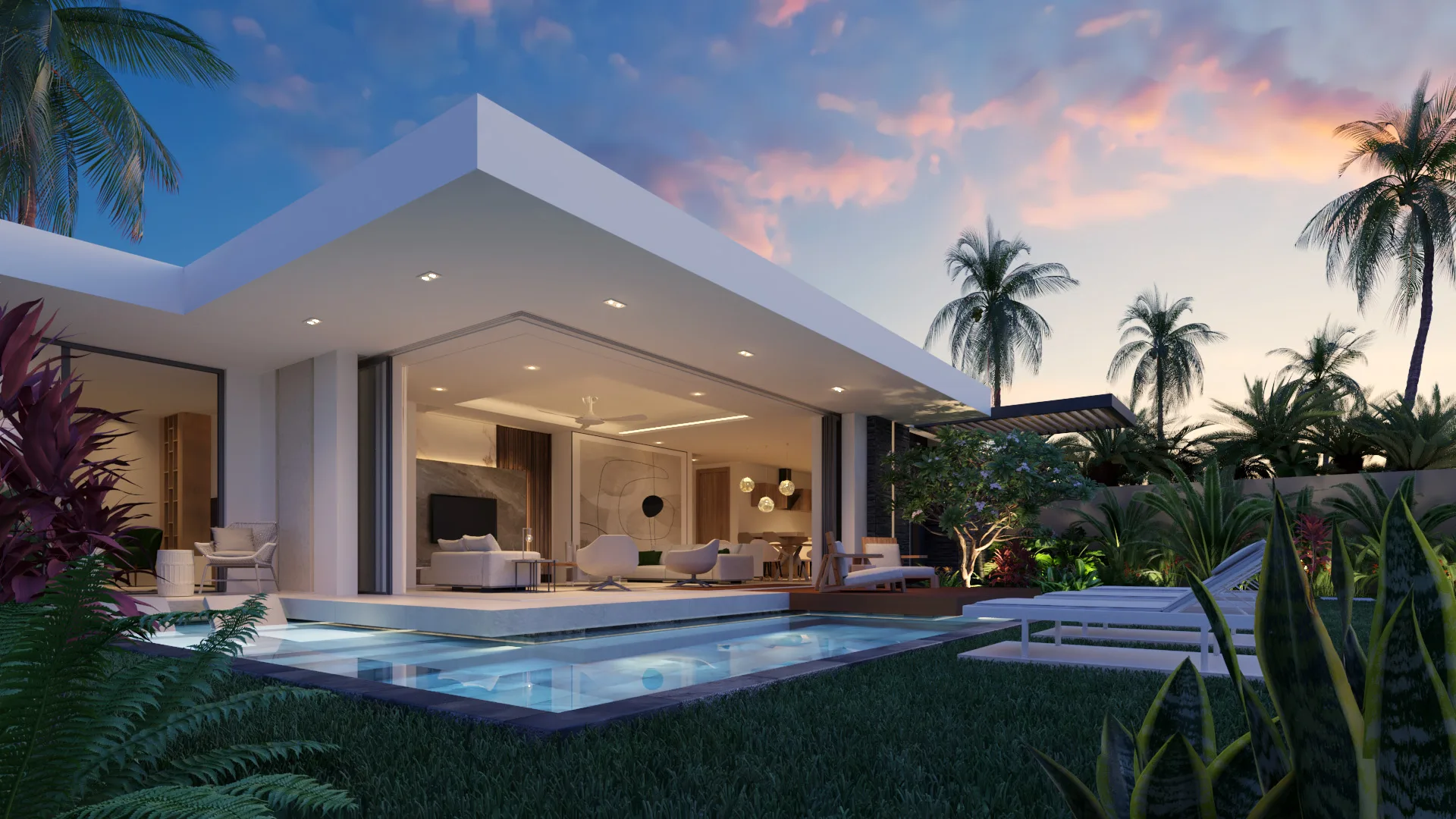 Contemporary villa with private pool in Grand Baie, North Coast of Mauritius