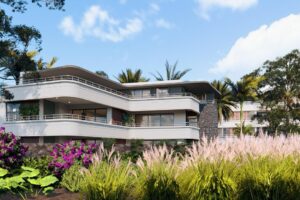 Vue d’ensemble de la résidence Oreva à Piton dans le nord de Maurice