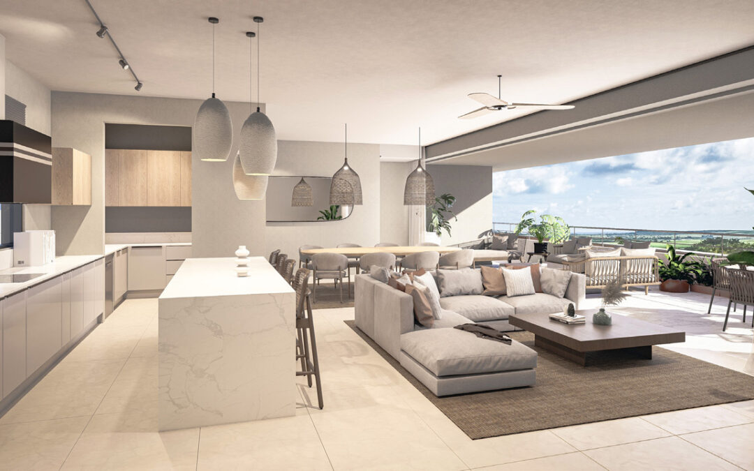 Penthouse à vendre à Piton avec terrasses et volumes généreux