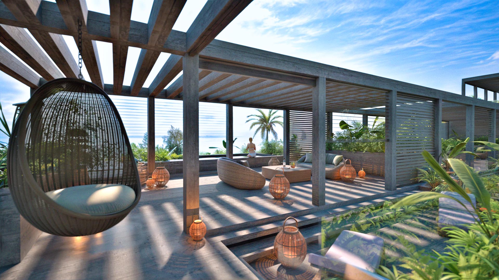 Roof Terrace and Pool Crystal cove by westimmo