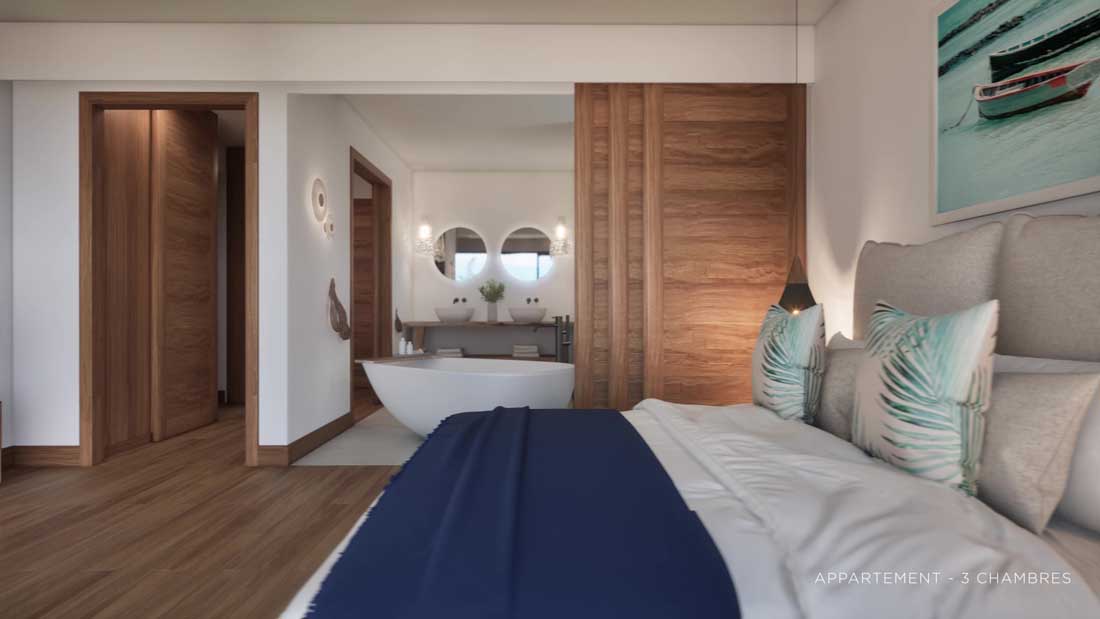 Cuisine appartement Sunset Bay Tamarin côte Ouest