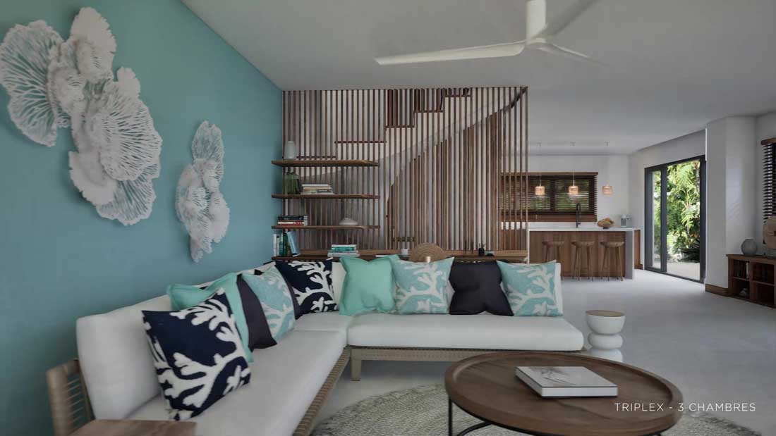 Home cinéma triplex Sunset Bay Tamarin île Maurice