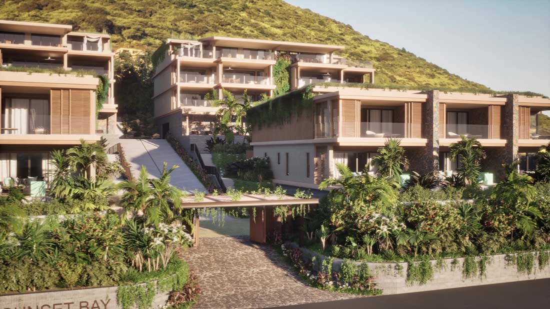 Résidences Sunset Bay Tamarin végétation tropicale