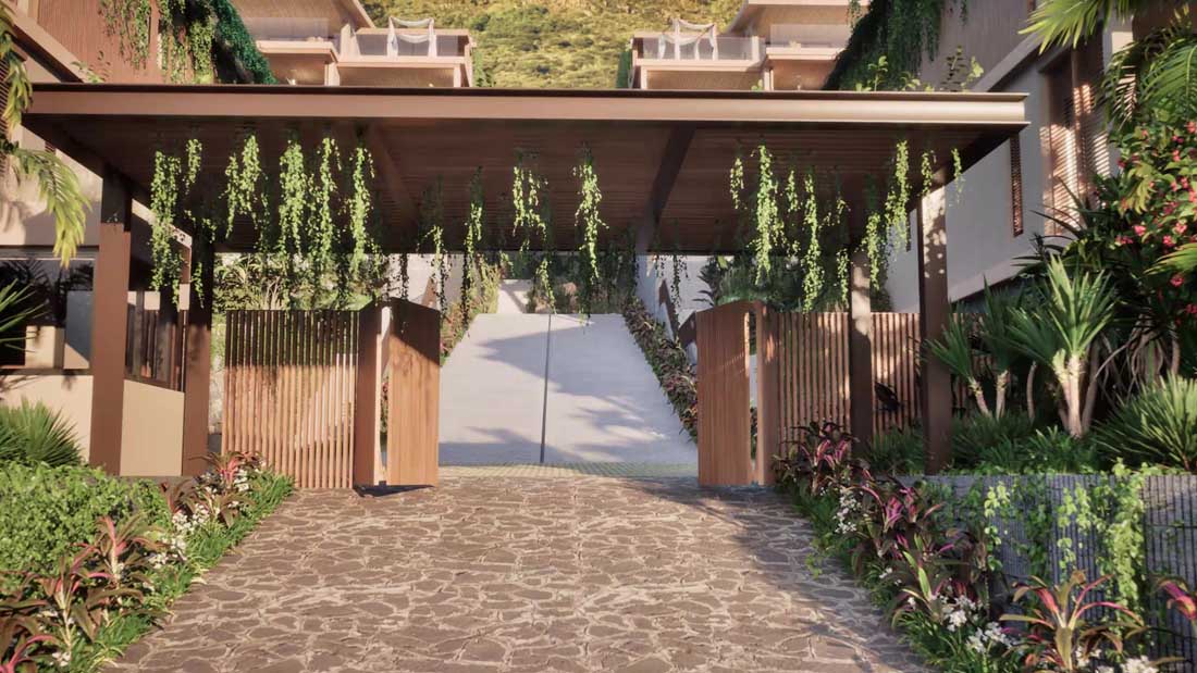 Sunset Bay Tamarin côte Ouest île Maurice extérieur