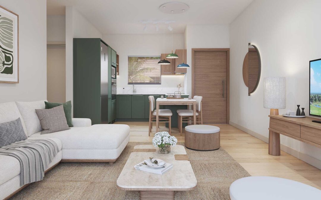 Appartement 1 chambre à vendre – Résidence privée avec jardin et piscine