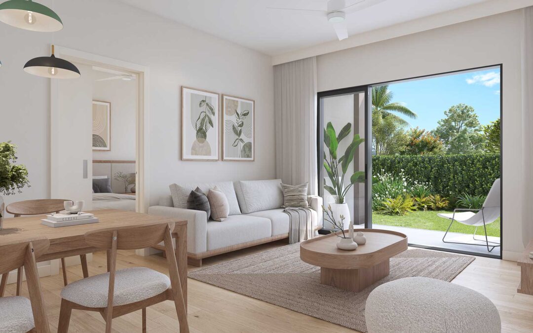Appartement 2 chambre à vendre – Résidence privée avec jardin et piscine