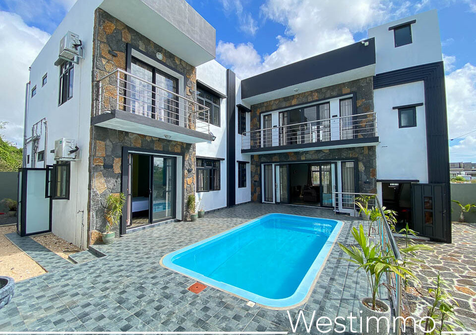 GRAND BAIE – New house for sale with two separate apartments and a swimming pool