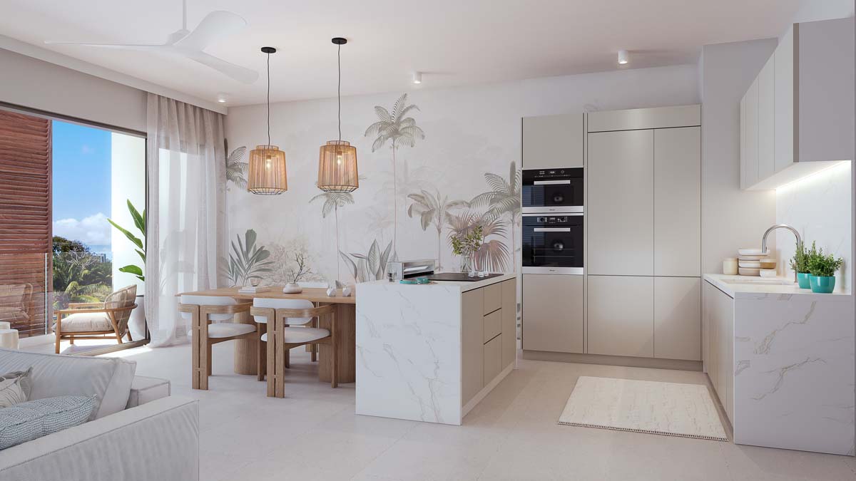 Appartement 3 chambres &middot; 154 a 161 m2 The Solaya Belle Mare ile Maurice