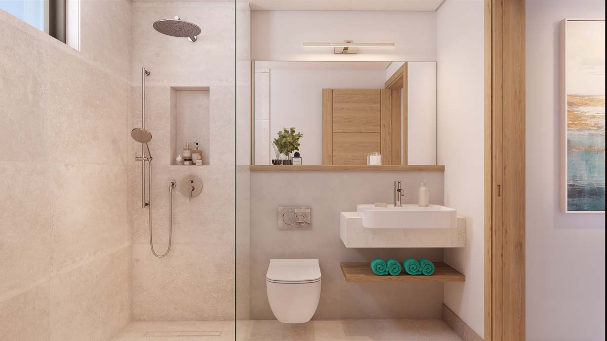 Salle de bain appartement The Solaya ile Maurice