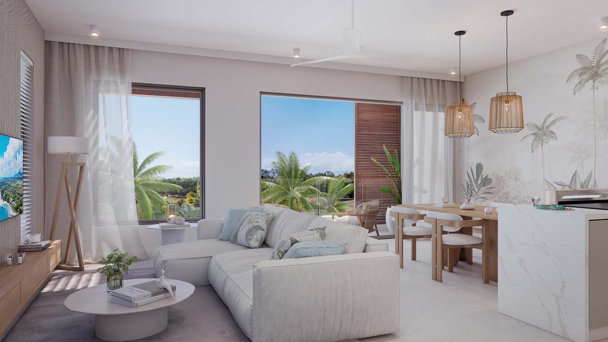 Appartement 2 chambres &middot; 91 a 97 m2 The Solaya Belle Mare ile Maurice