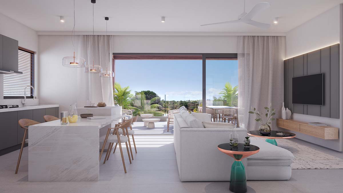 Salon penthouse The Solaya ile Maurice
