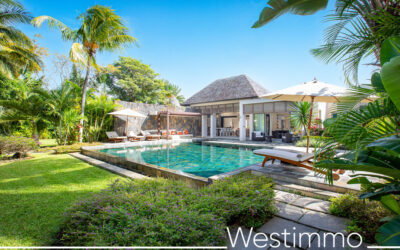 415 m² luxury villa with tropical garden and lagoon view in Mauritius