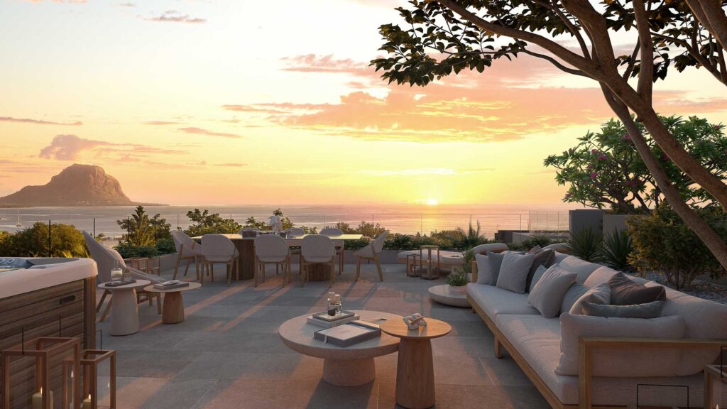 Penthouse de luxe avec vue panoramique sur l'océan à vendre à Tamarin, île Maurice, en exclusivité chez Westimmo