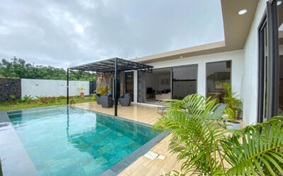 GRAND BAIE – Location long terme Magnifique Villa moderne neuve 3 chambres et piscine.