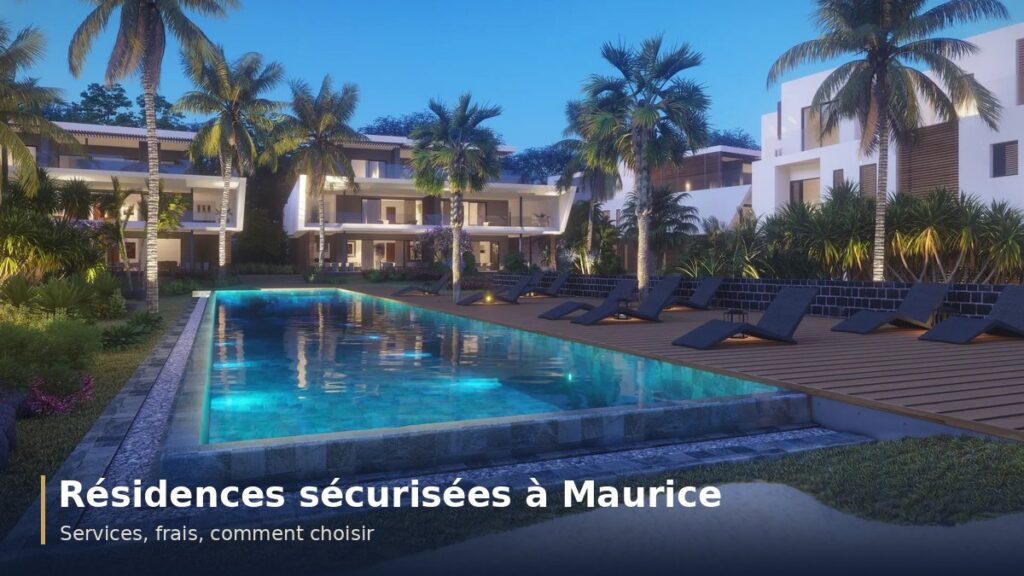 Résidences sécurisées à l’île Maurice : services, frais, comment choisir