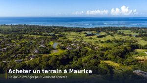 Vue aérienne du domaine de Bel Ombre — acheter un terrain à l'île Maurice