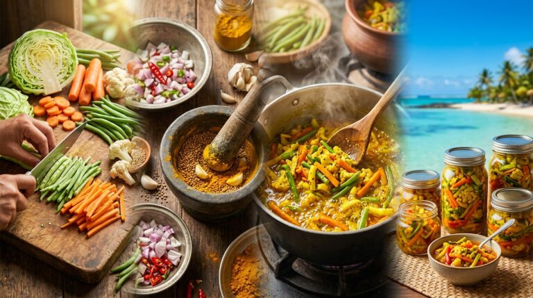Mauritian Achard: Vegetable Pickle Recipe and How to Store It
