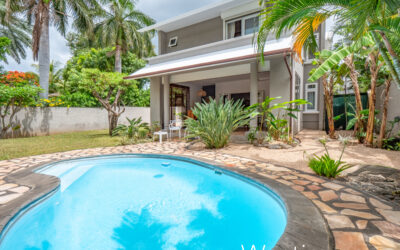 TAMARIN – Maison 3 chambres avec jardin et piscine proche plage