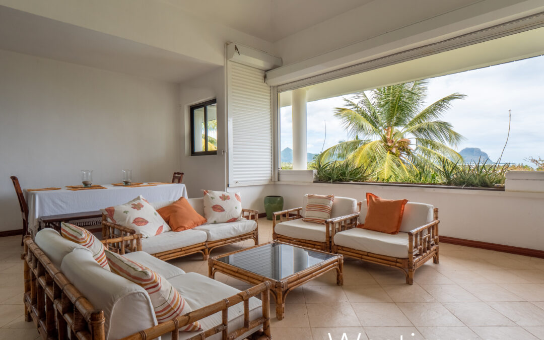 RIVIERE NOIRE – 2 bedroom apartment with sea view and Le Morne for rent in Mauritius